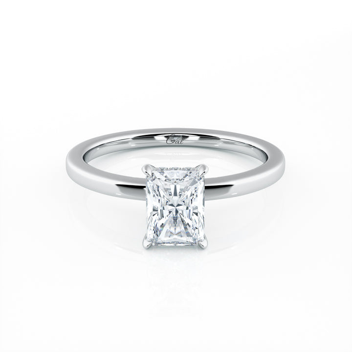 1.00 Carat Radiant Shape Solitaire Engagement Ring