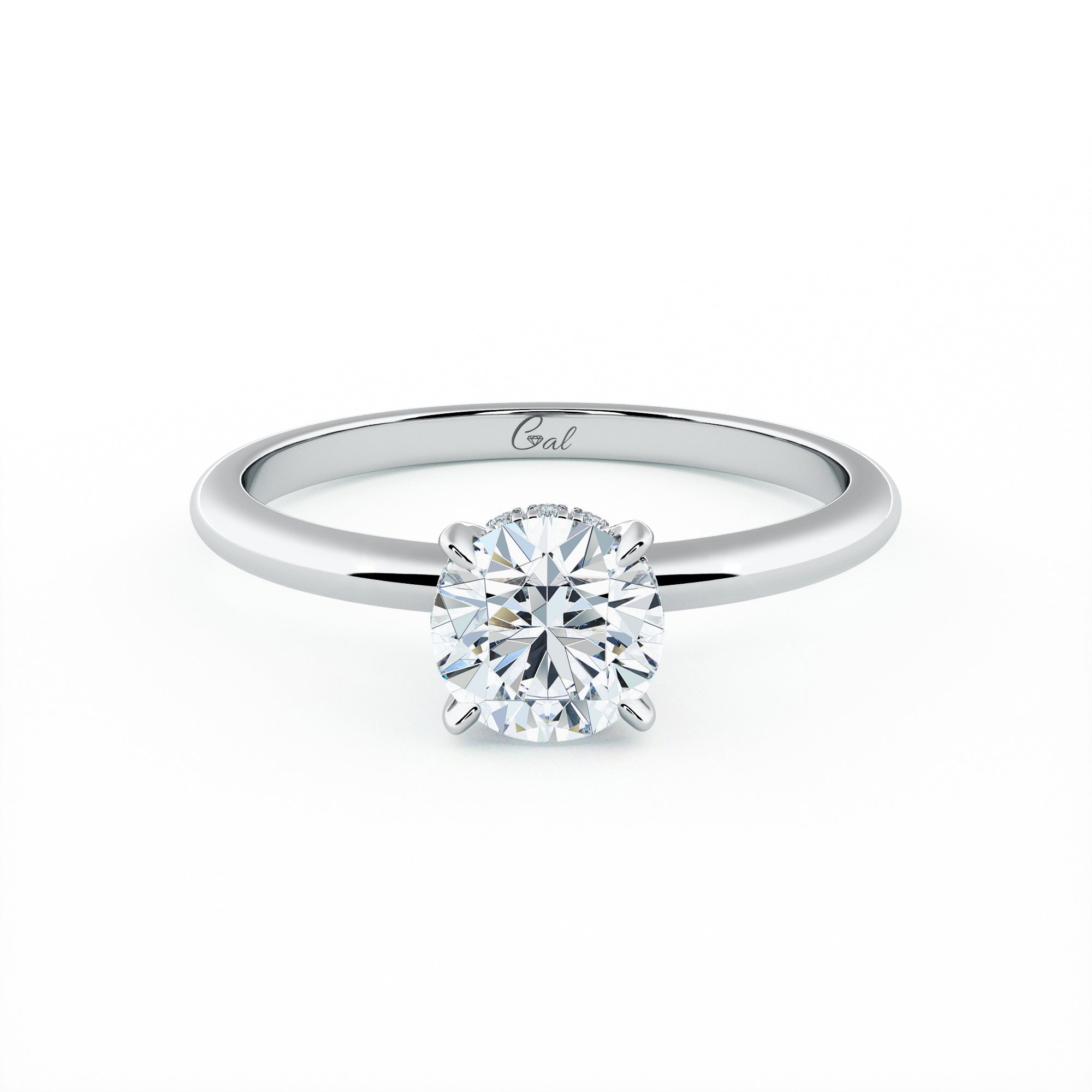 0.70 Carat Round Brilliant Solitaire Engagement Ring