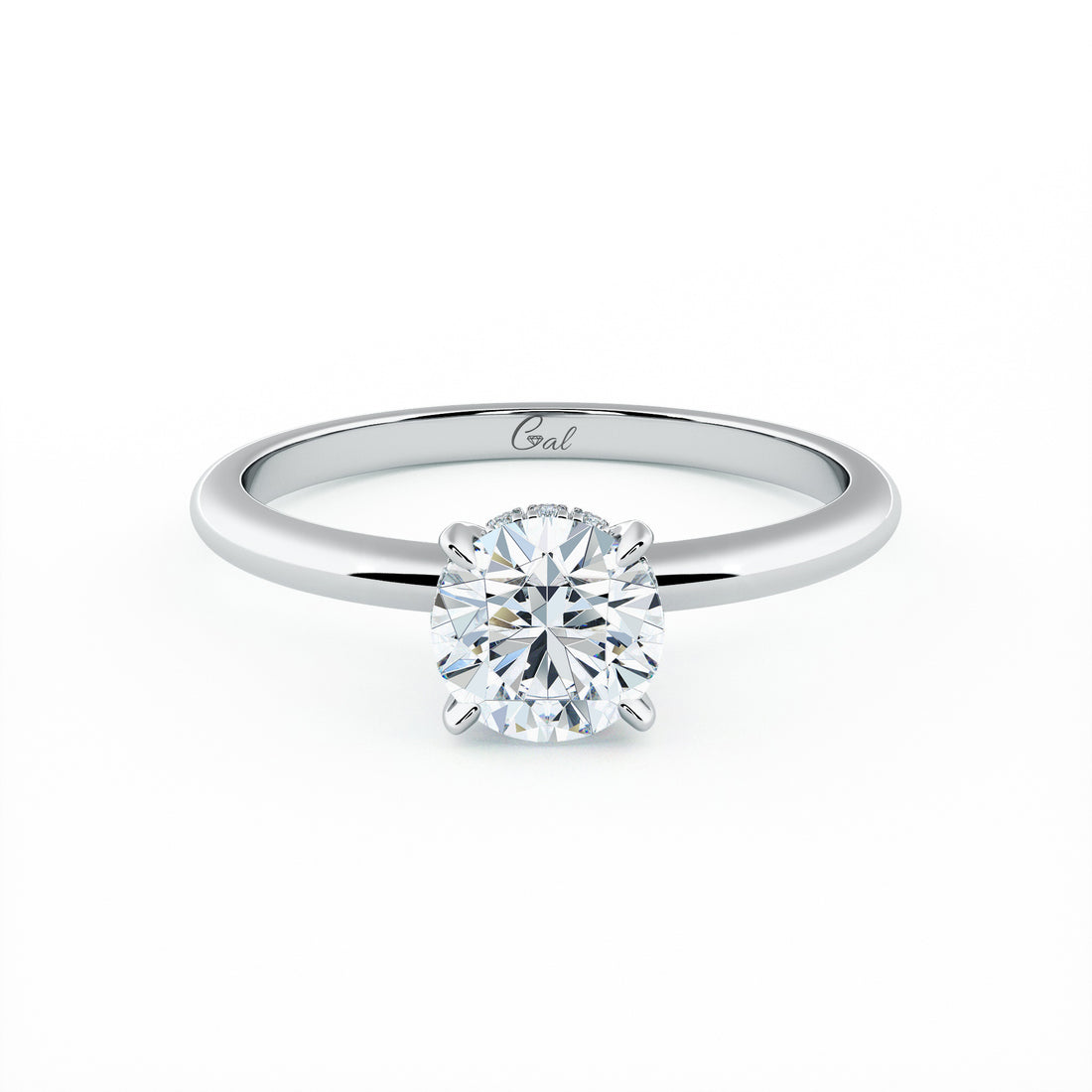 0.70 Carat Round Brilliant Solitaire Engagement Ring