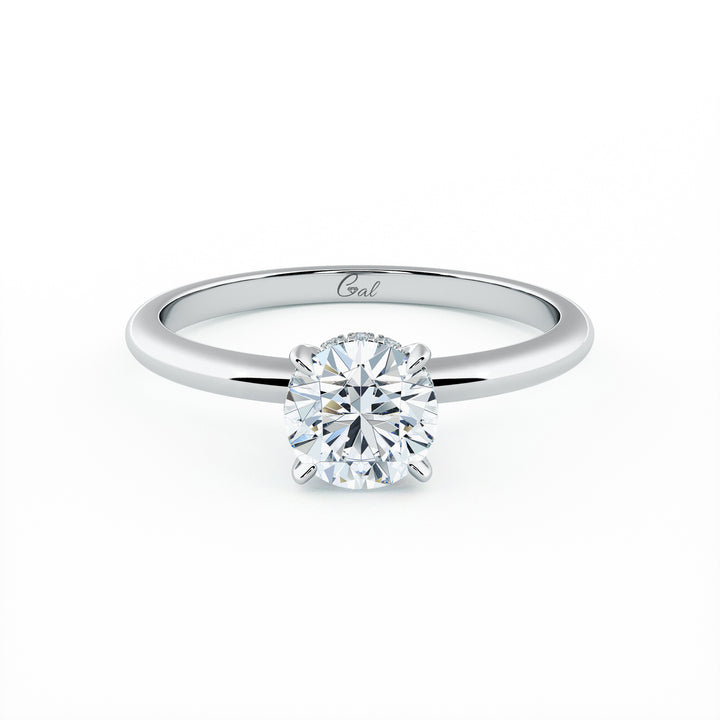 0.70 Carat Round Brilliant Solitaire Engagement Ring