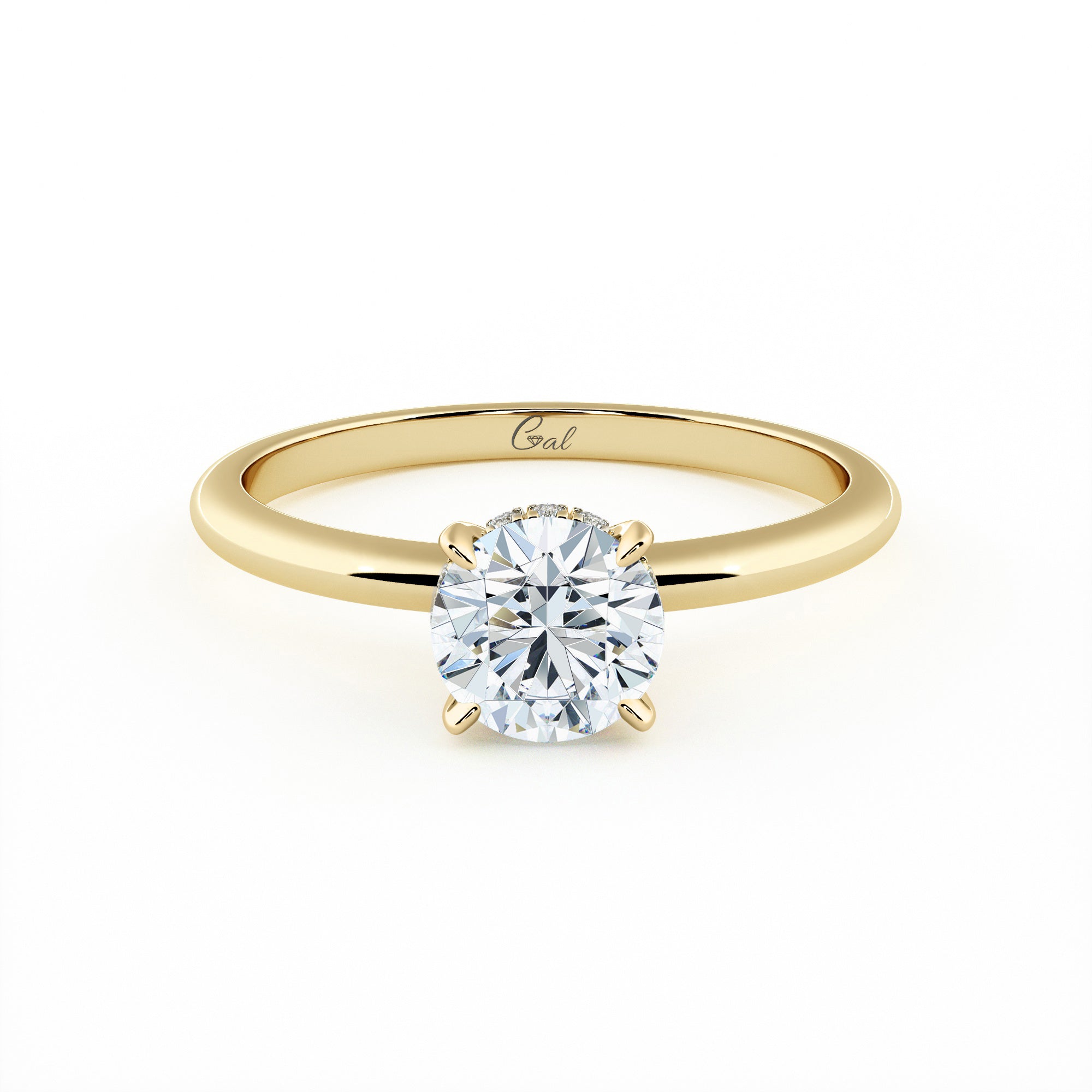 0.70 Carat Round Brilliant Solitaire Engagement Ring