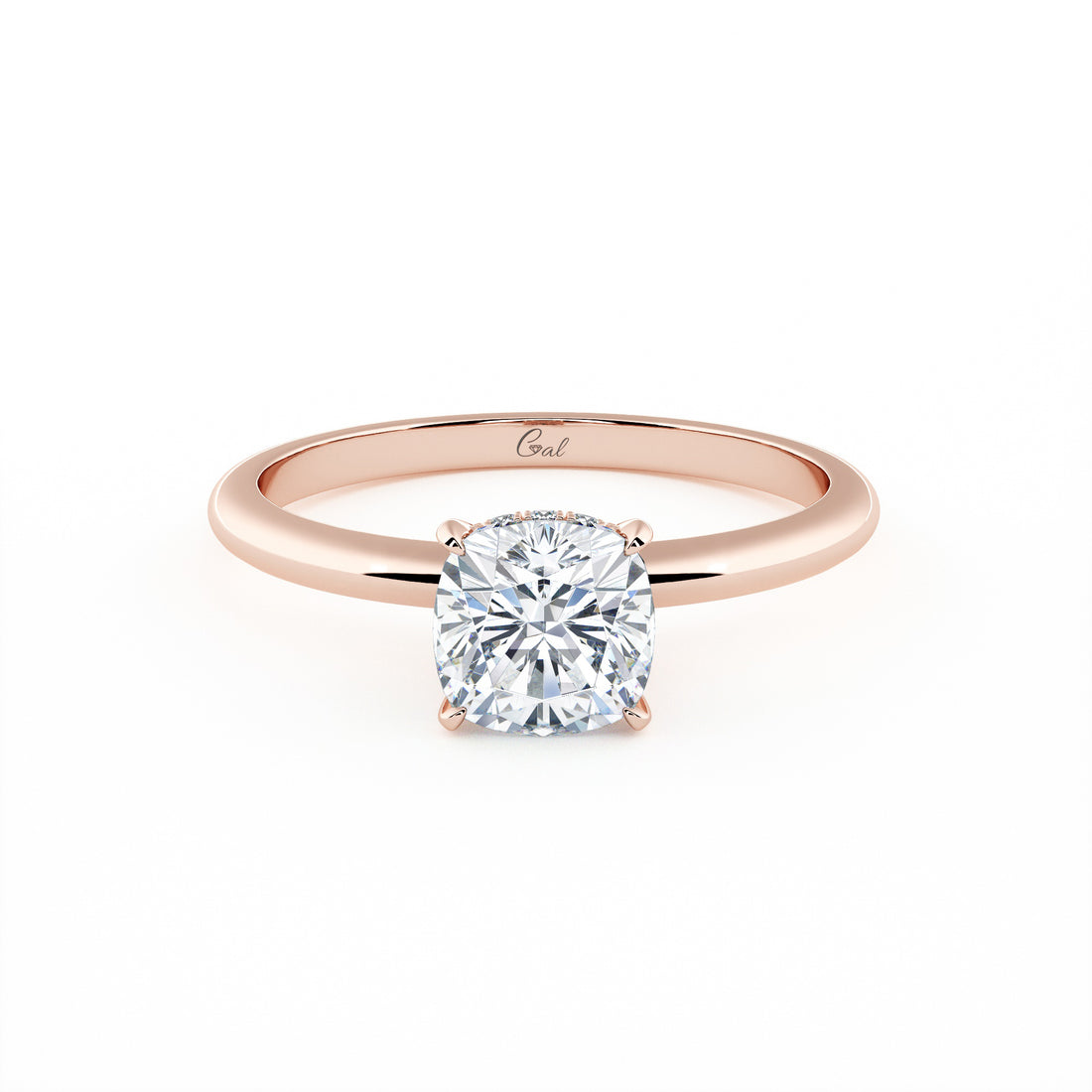 1.00 Carat Cushion Shape Solitaire Engagement Ring