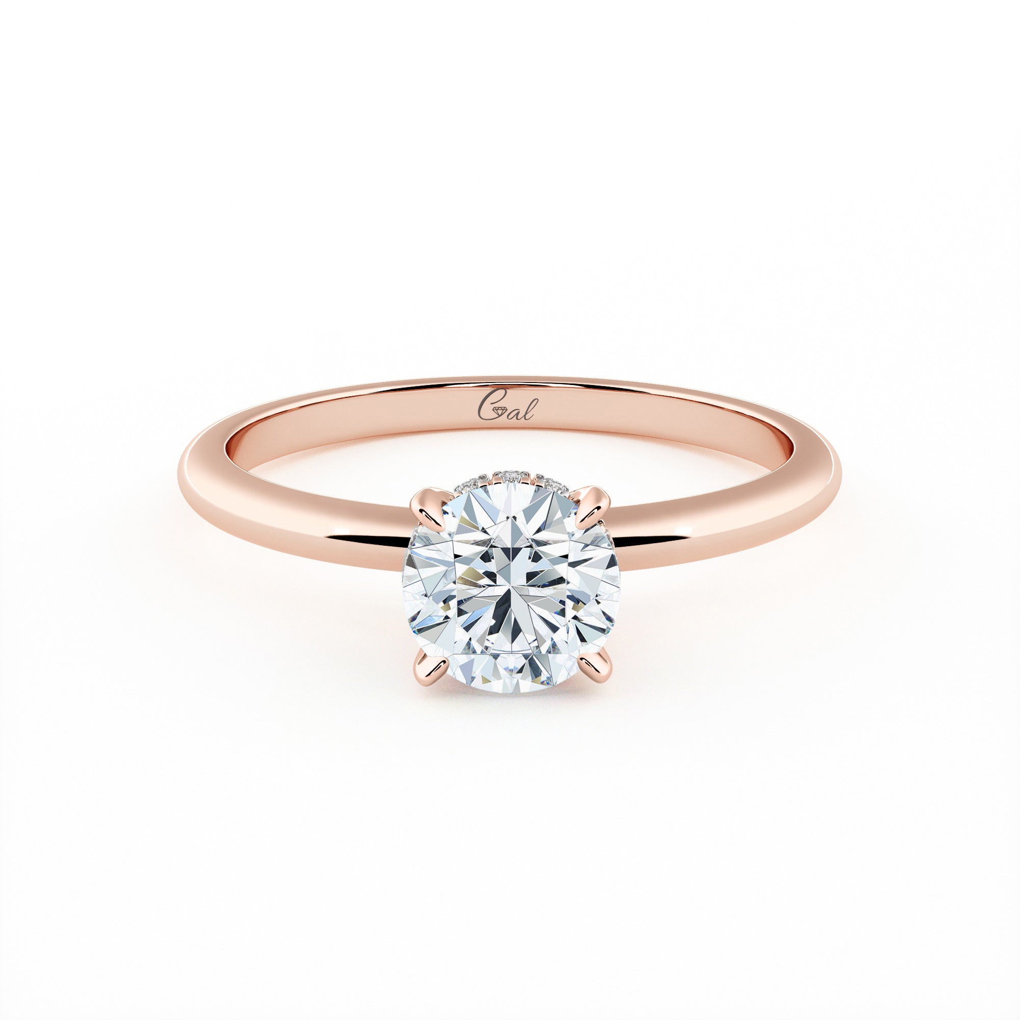 0.70 Carat Round Brilliant Solitaire Engagement Ring
