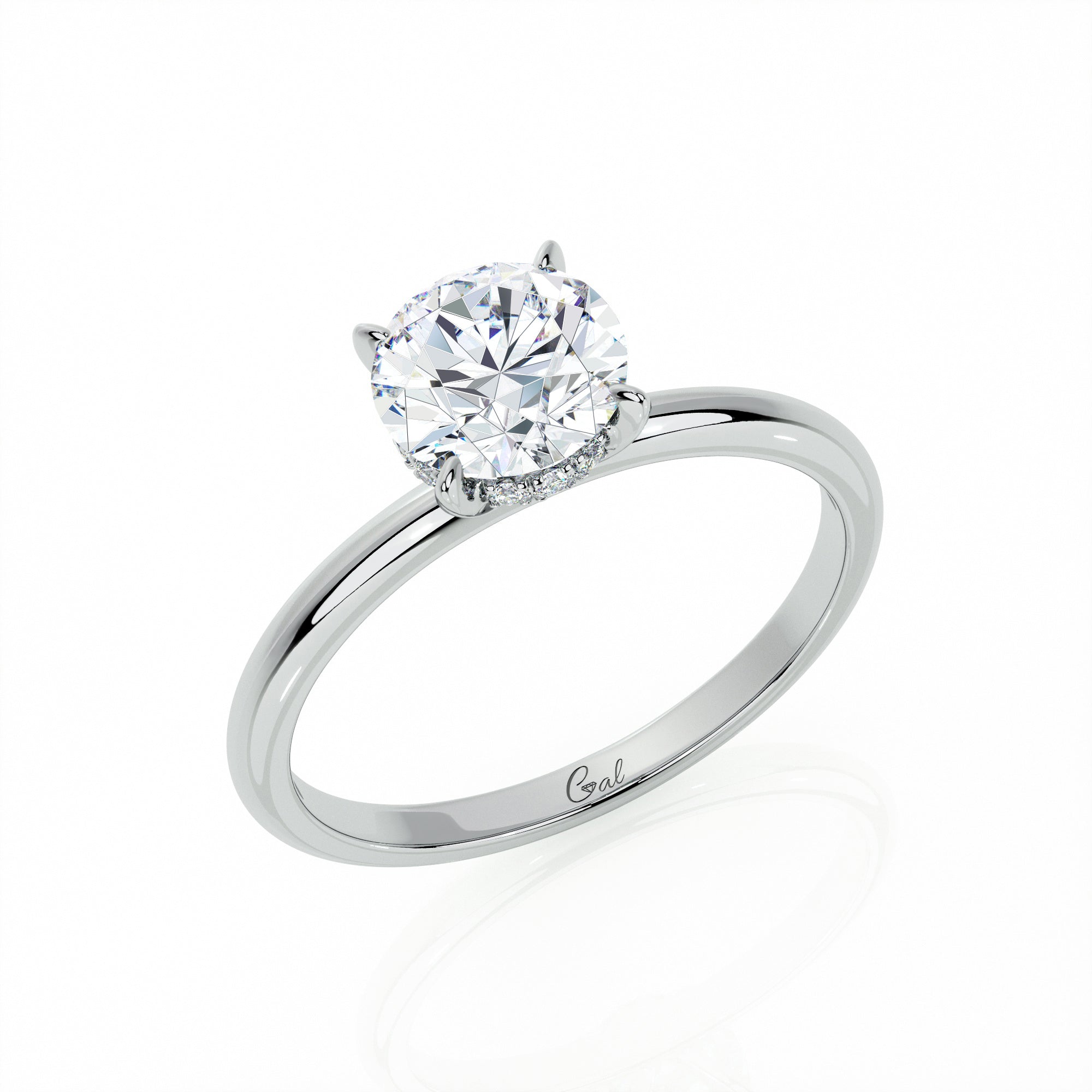 1.00 Carat Round Brilliant Solitaire Engagement Ring