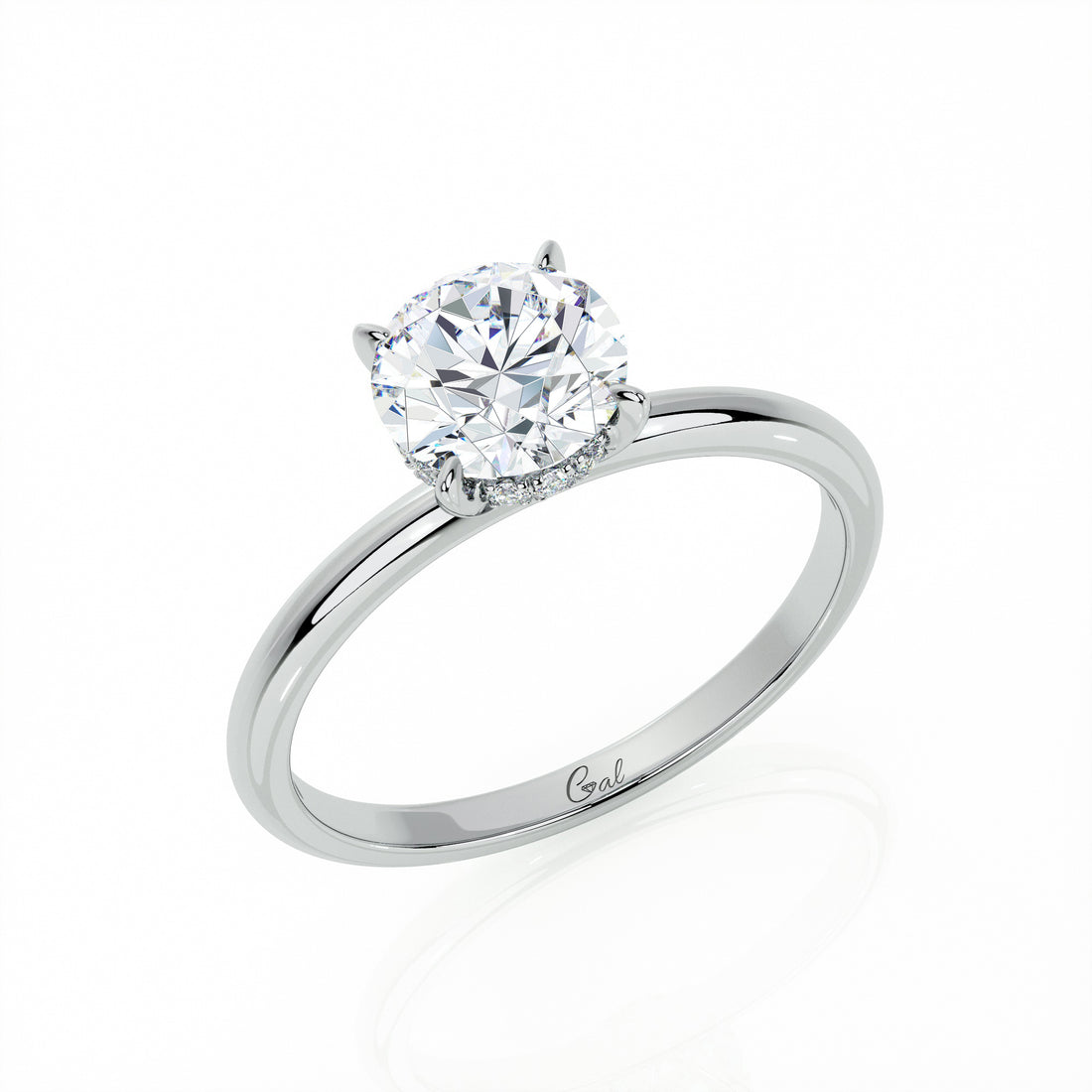 1.00 Carat Round Brilliant Solitaire Engagement Ring
