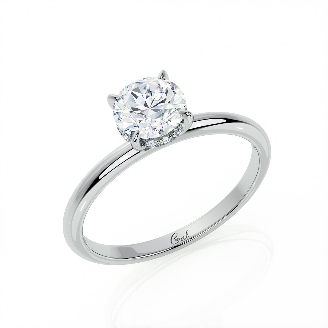 0.70 Carat Round Brilliant Solitaire Engagement Ring