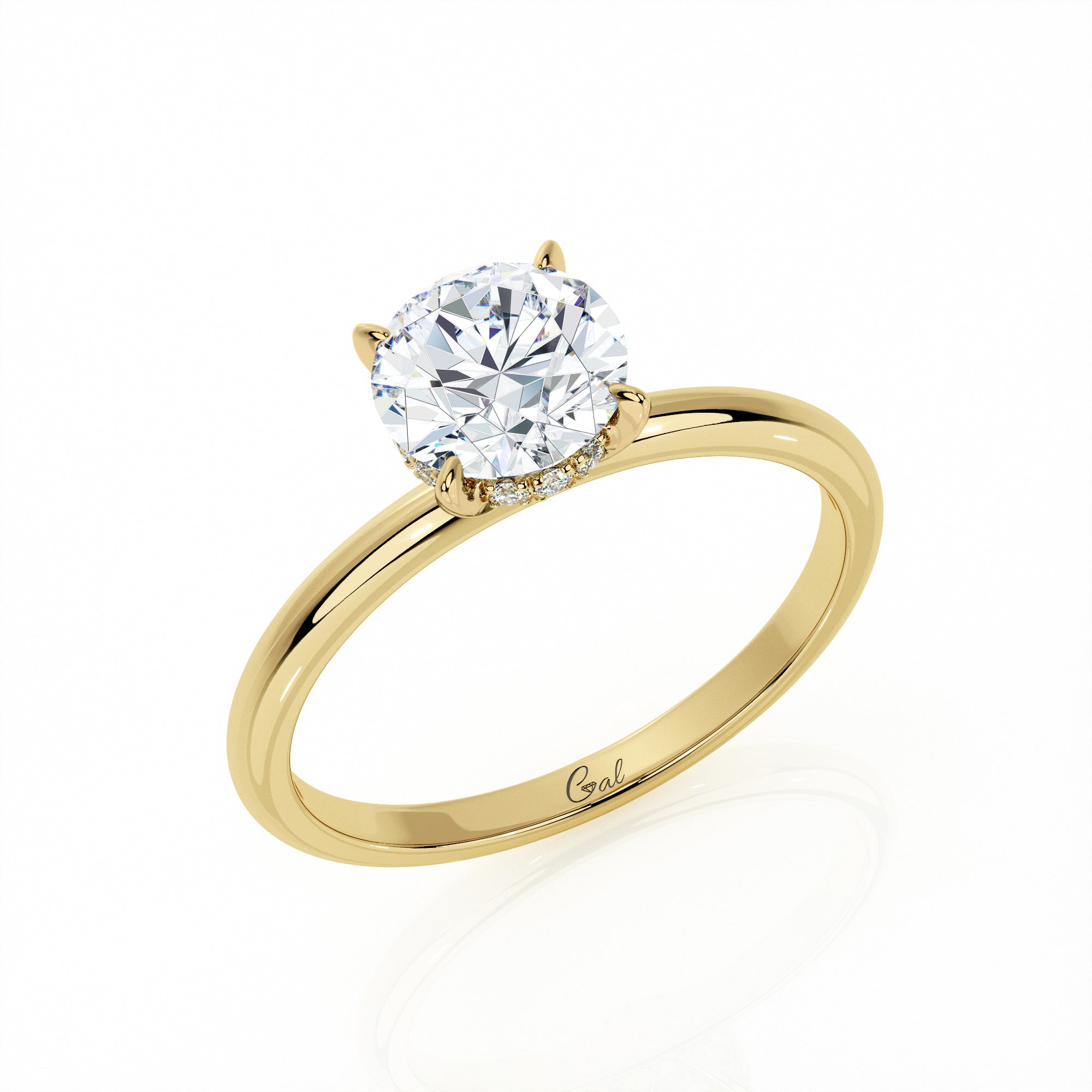 1.00 Carat Round Brilliant Solitaire Engagement Ring