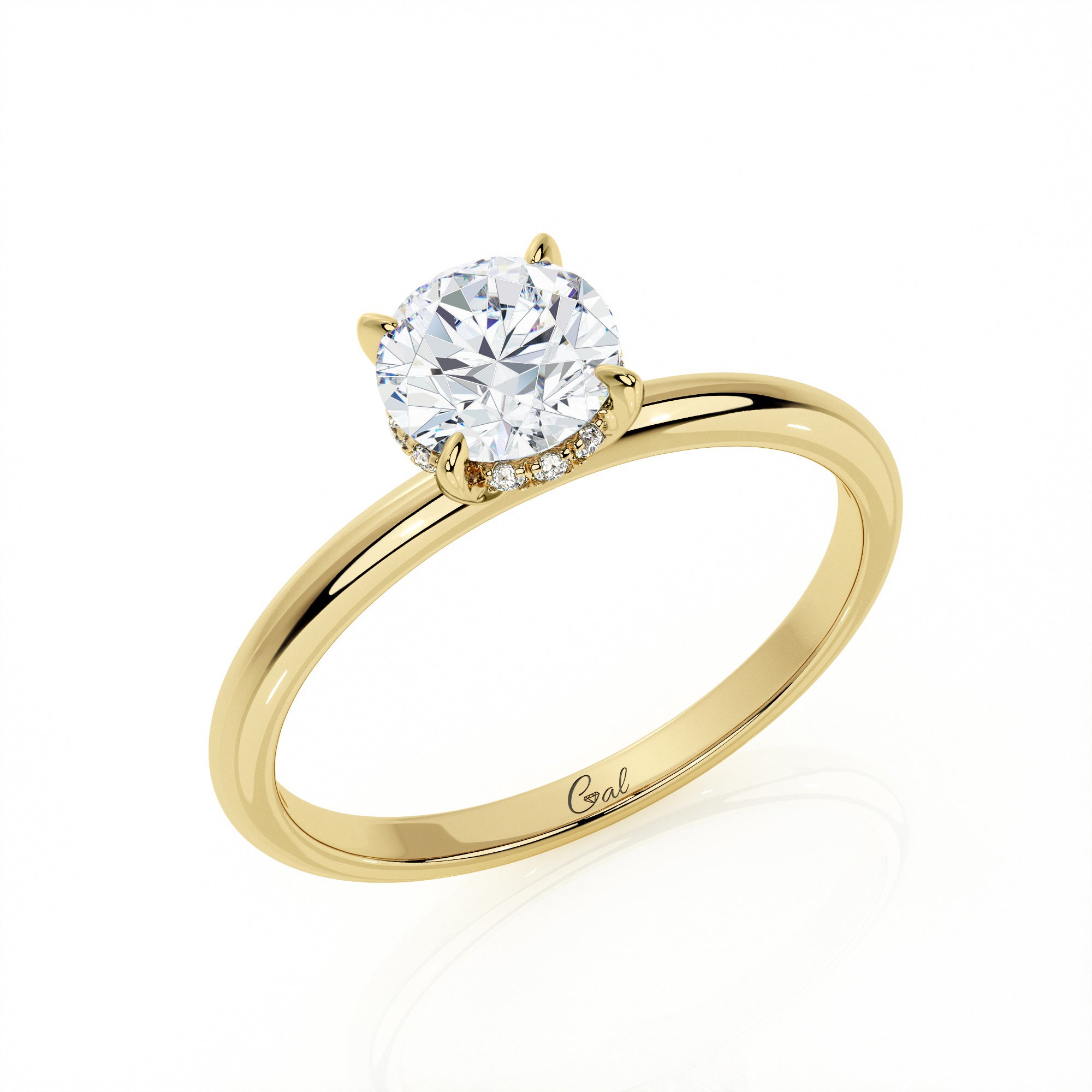0.70 Carat Round Brilliant Solitaire Engagement Ring