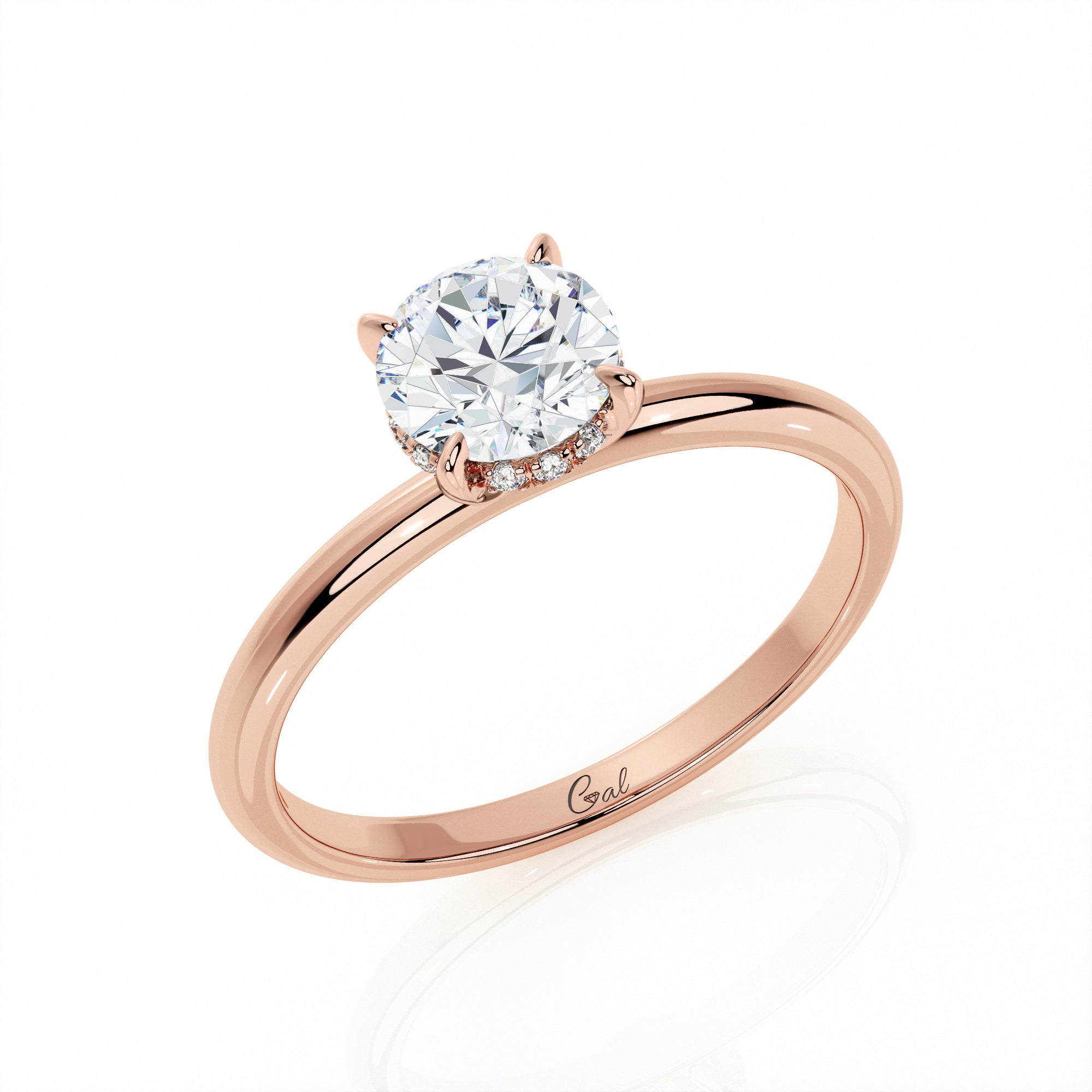 0.70 Carat Round Brilliant Solitaire Engagement Ring