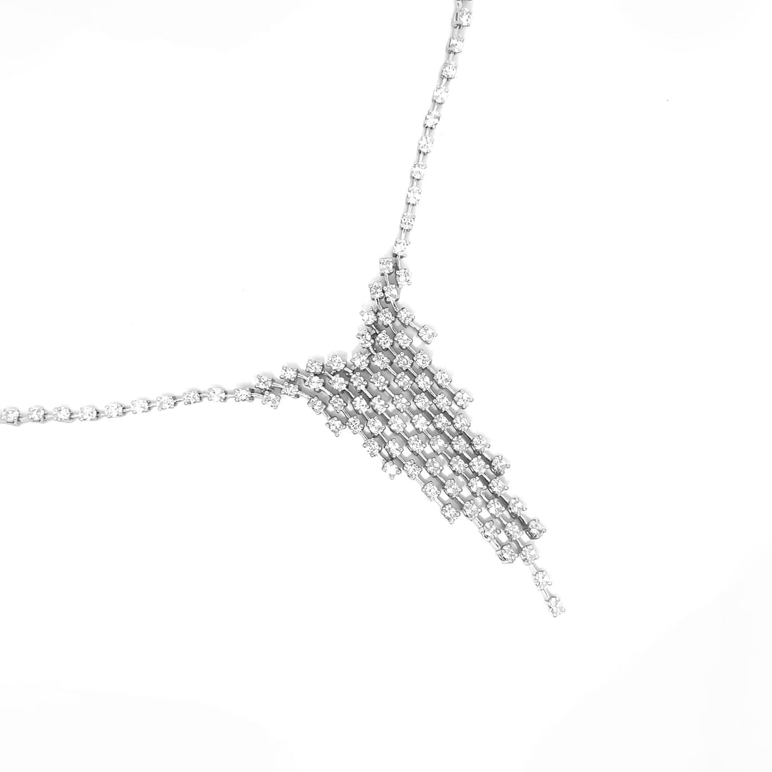 The Waterfall Oval Cut Necklace