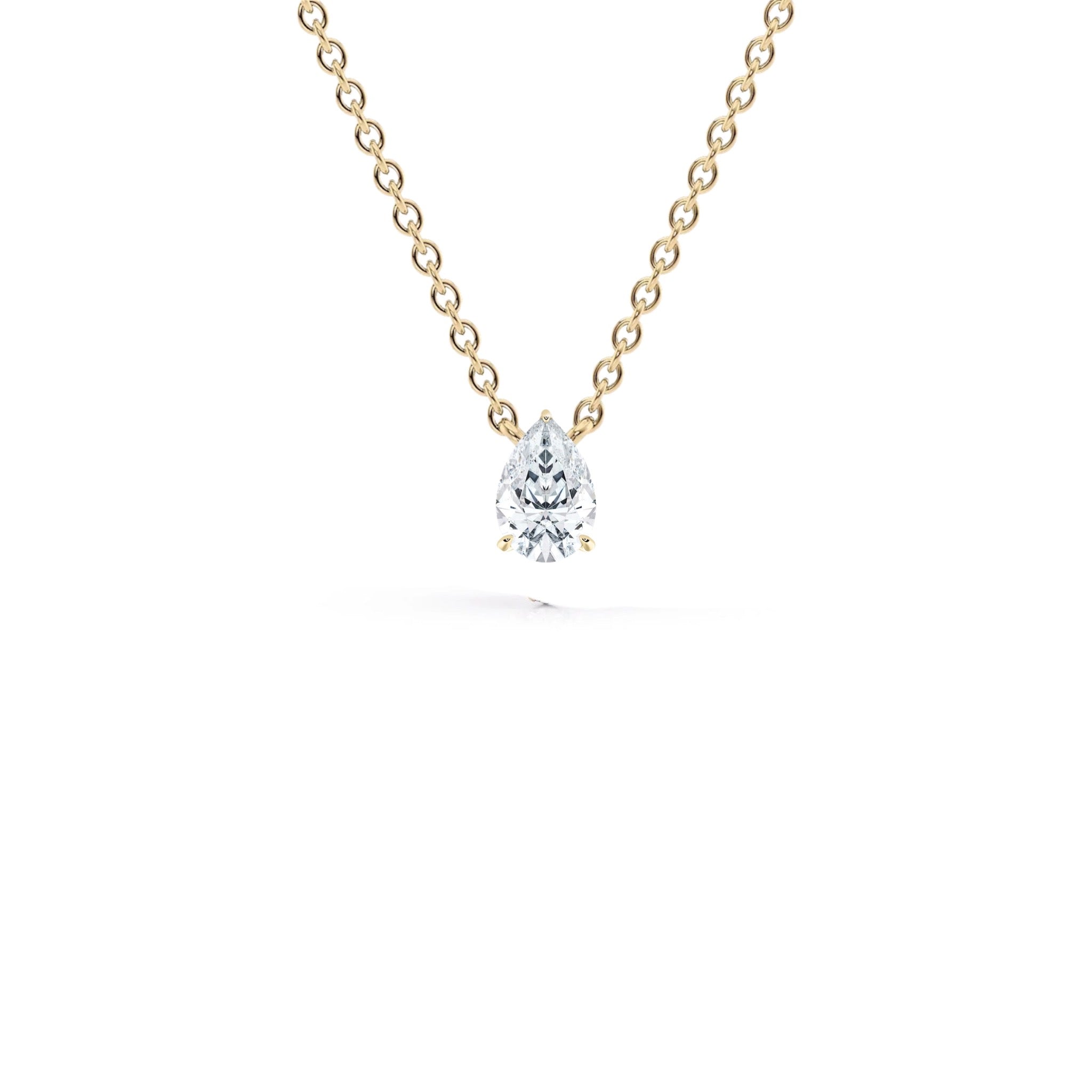 0.50 Carat Pear Shape Diamond Solitaire Pendant