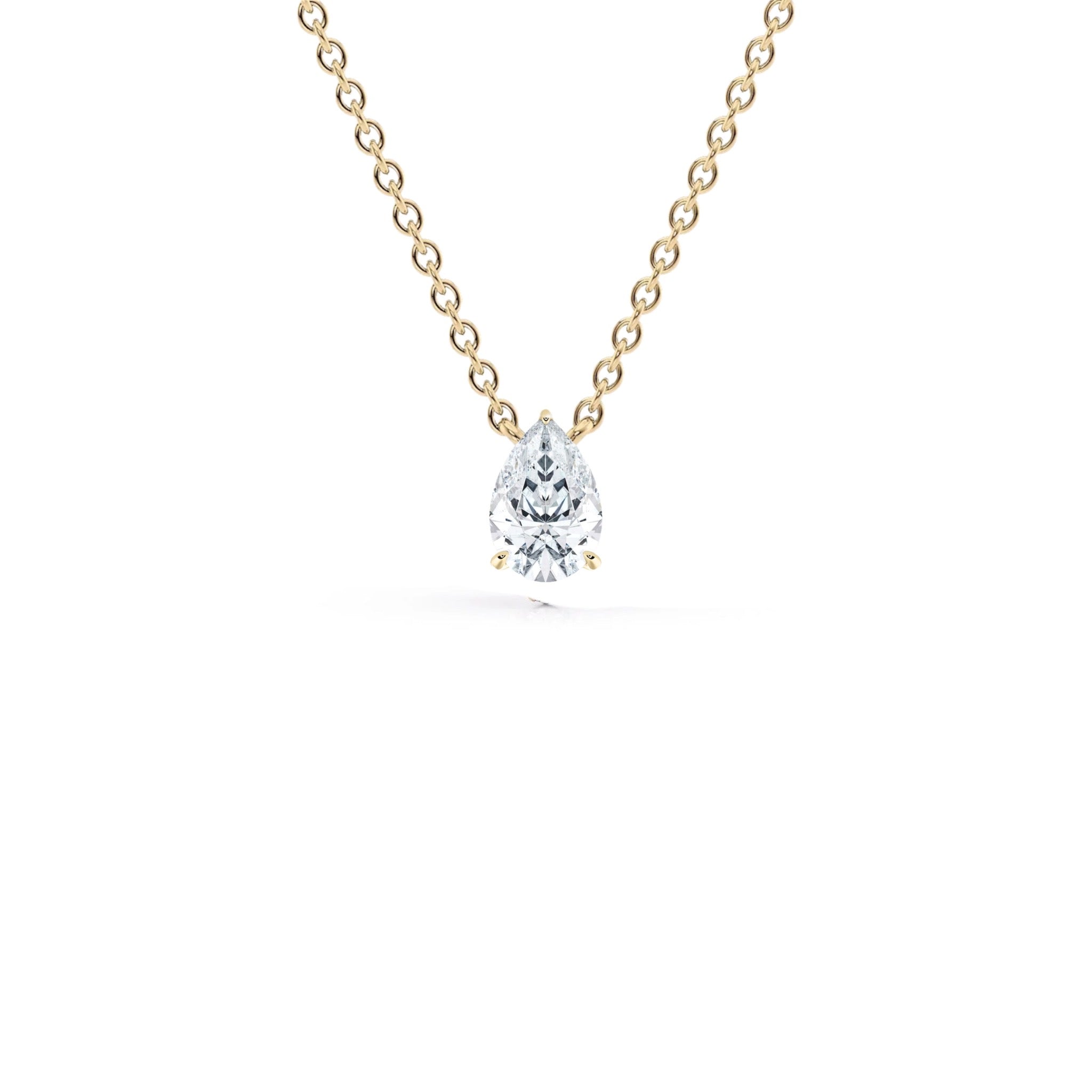 0.70 Carat Pear Shape Diamond Solitaire Pendant