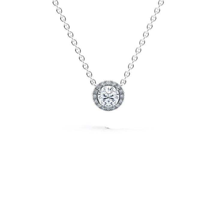 0.50 CTW Round Brilliant Diamond Micropavé Pendant