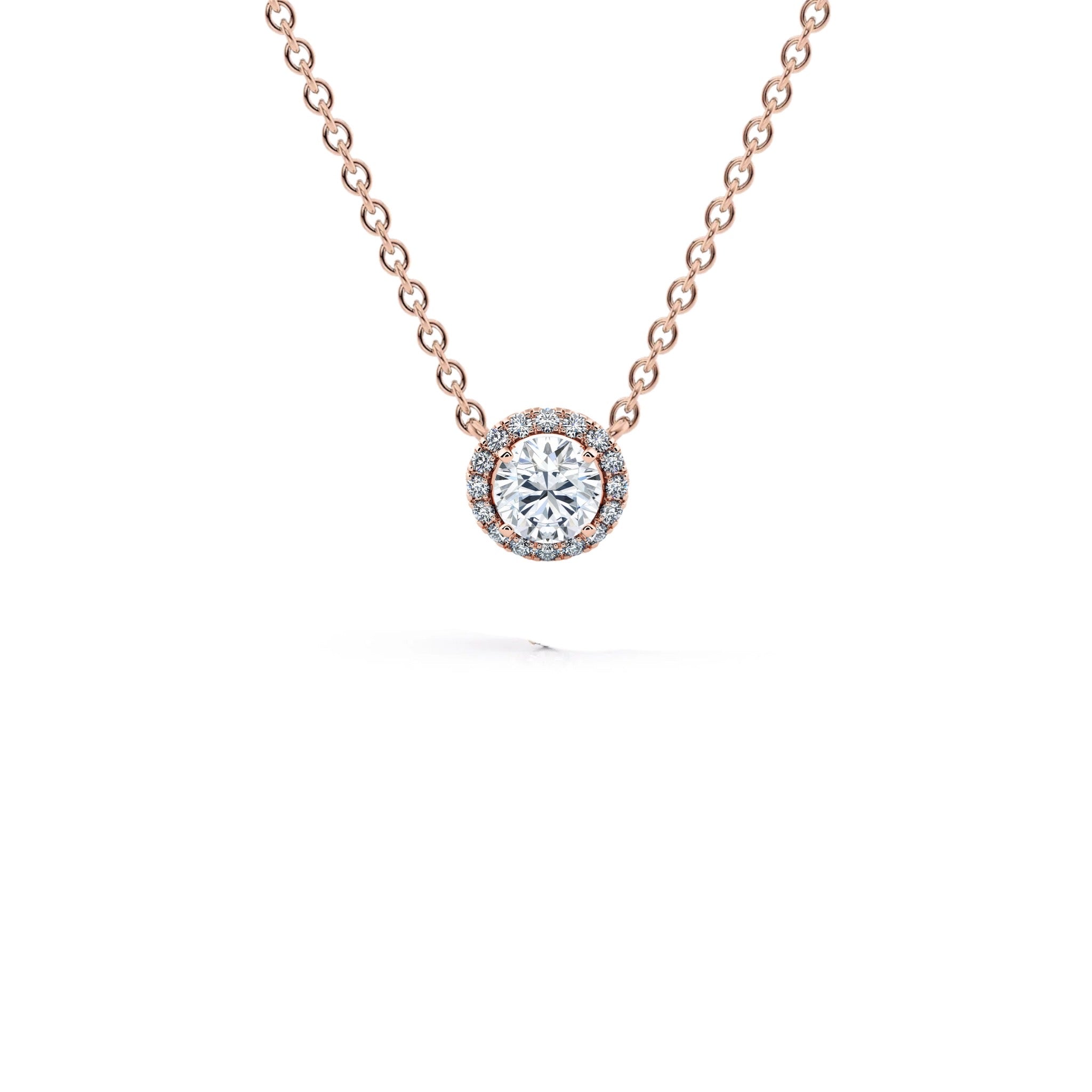 0.50 CTW Round Brilliant Diamond Micropavé Pendant