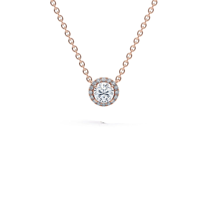 0.50 CTW Round Brilliant Diamond Micropavé Pendant