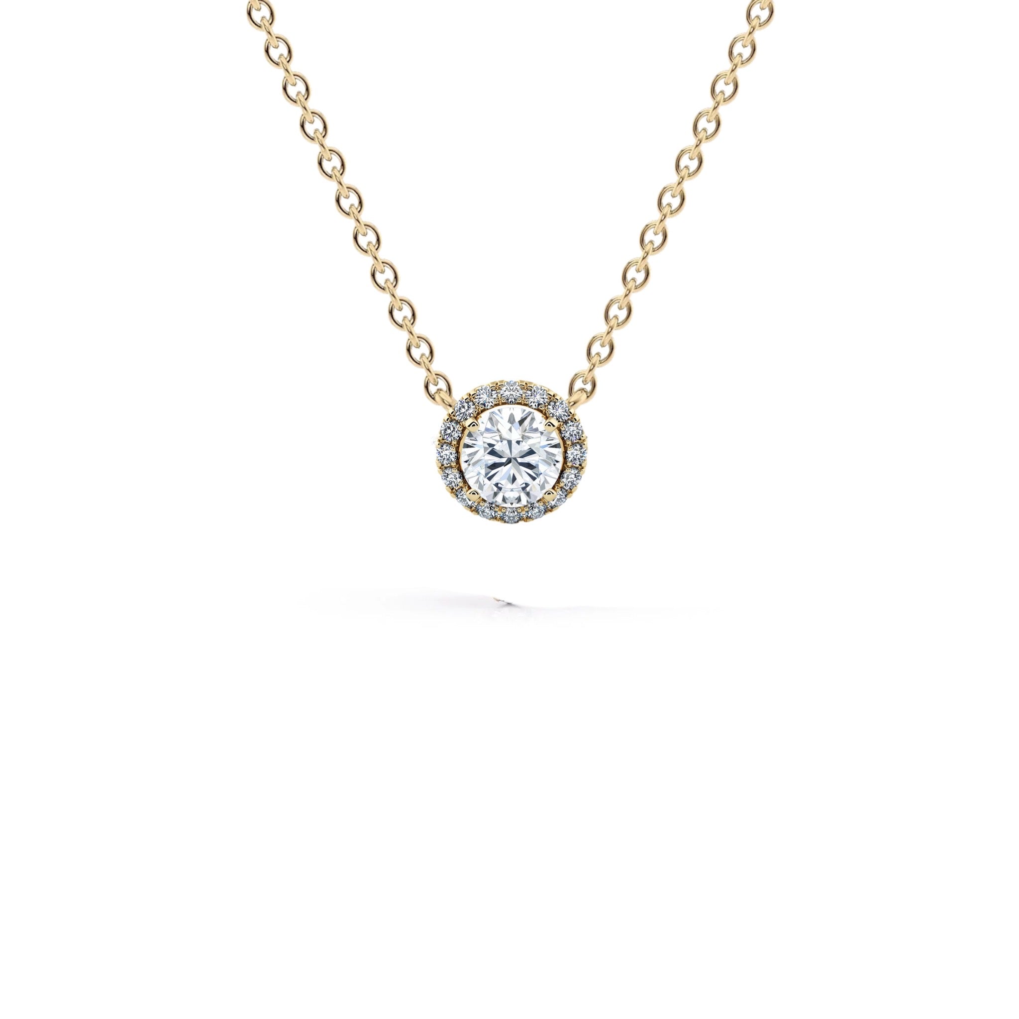 0.50 CTW Round Brilliant Diamond Micropavé Pendant
