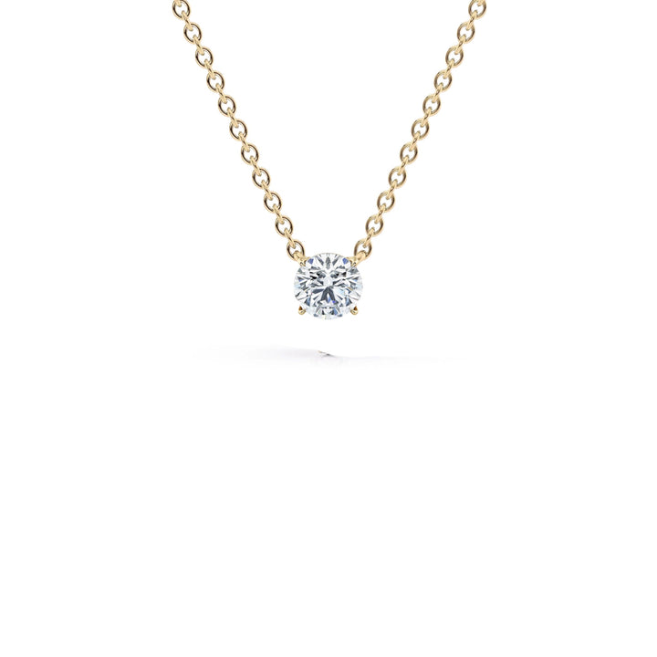 0.50 Carat Round Brilliant Diamond Solitaire Pendant