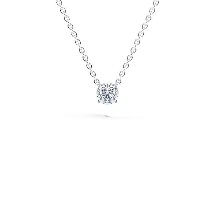 0.50 Carat Round Brilliant Diamond Solitaire Pendant