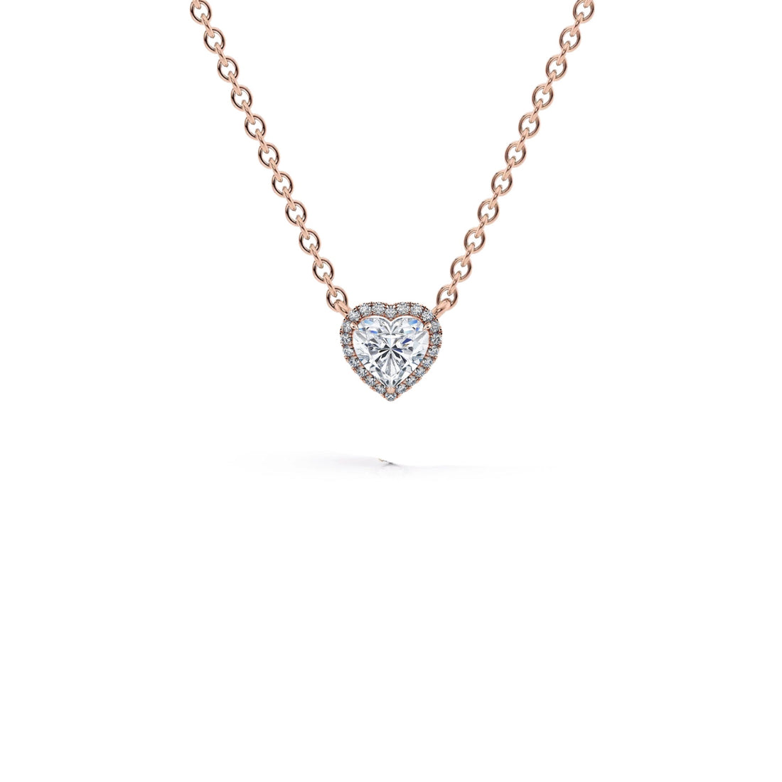0.50 Carat Heart Shape Diamond Micropavé Pendant