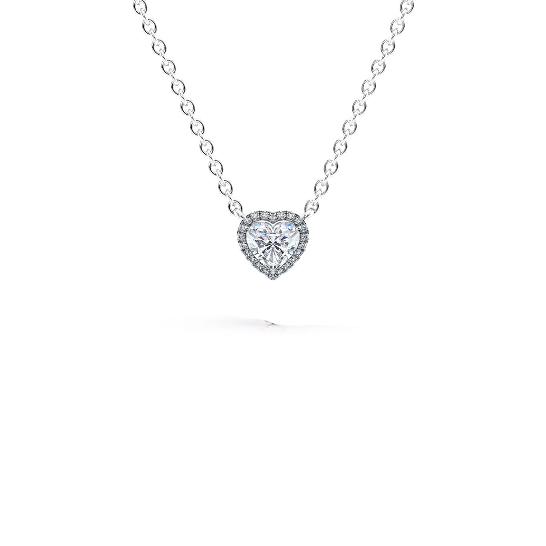 0.50 Carat Heart Shape Diamond Micropavé Pendant