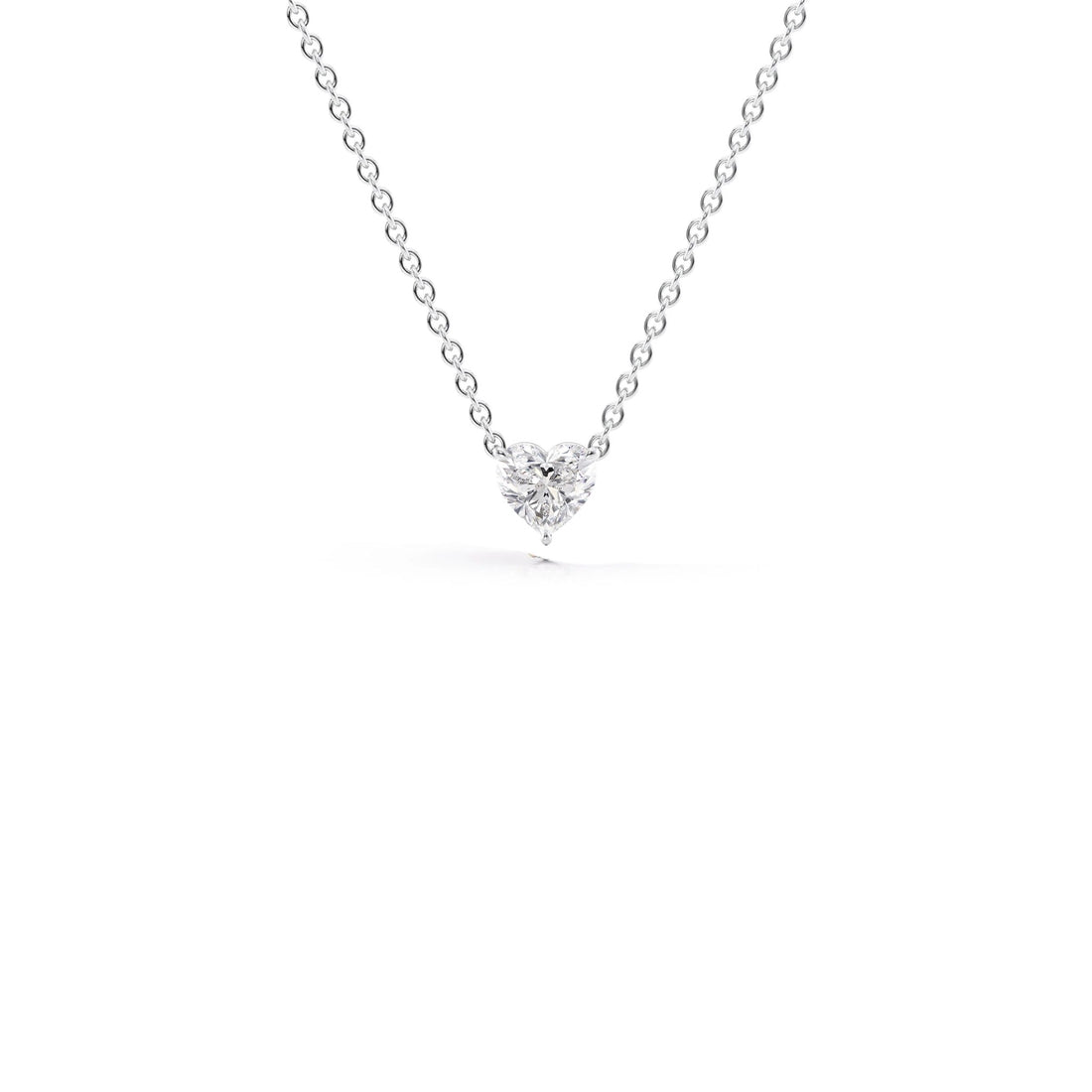 0.50 Carat Heart Shape Diamond Solitaire Pendant