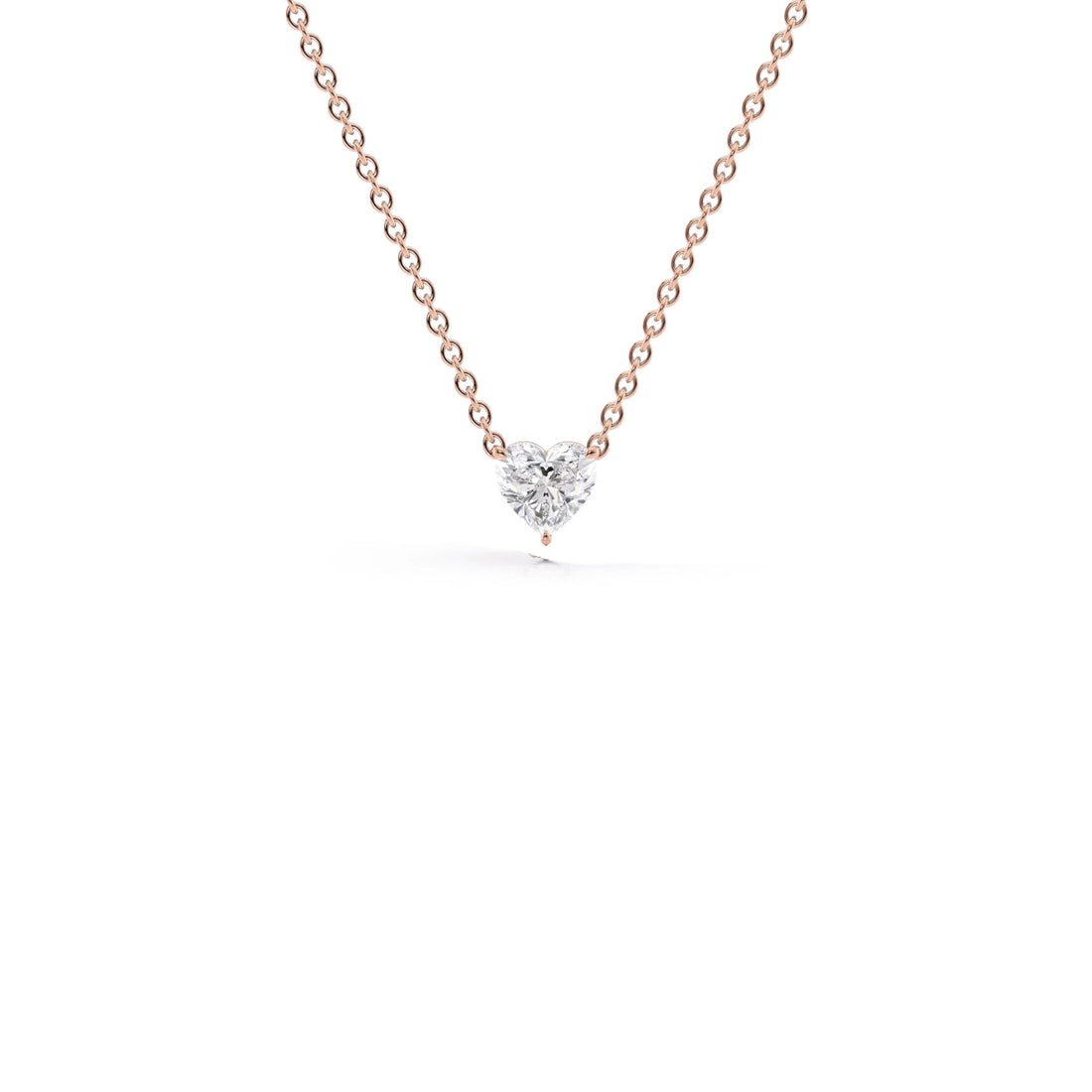 0.50 Carat Heart Shape Diamond Solitaire Pendant