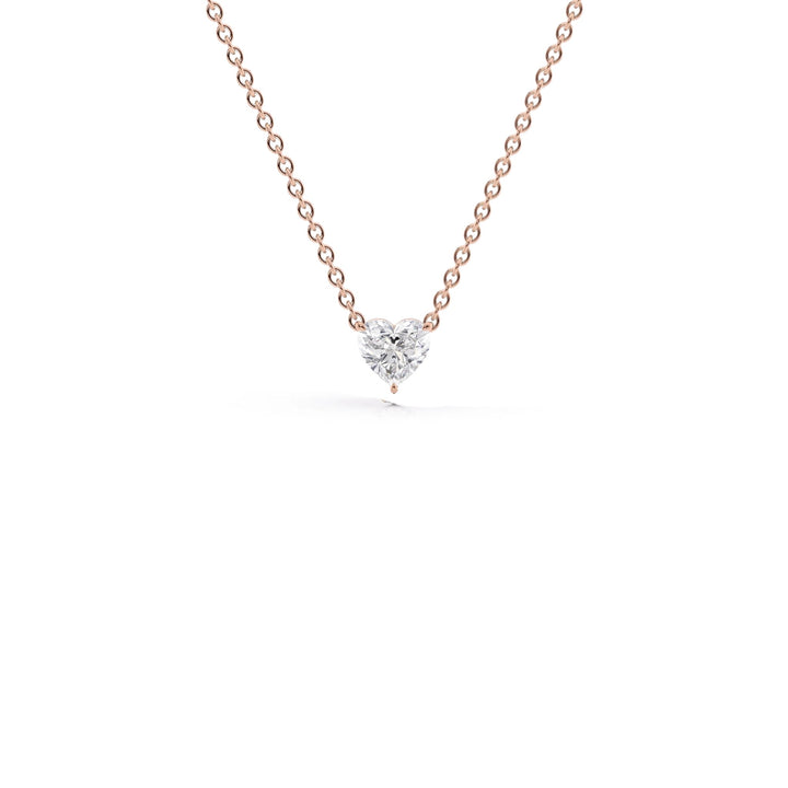 0.50 Carat Heart Shape Diamond Solitaire Pendant