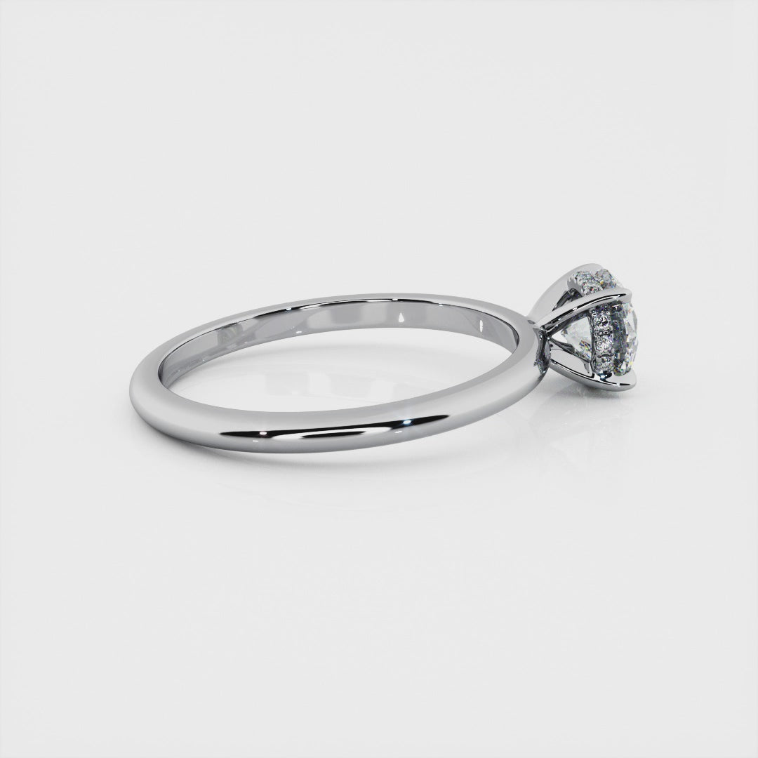 0.70 Carat Round Brilliant Solitaire Engagement Ring