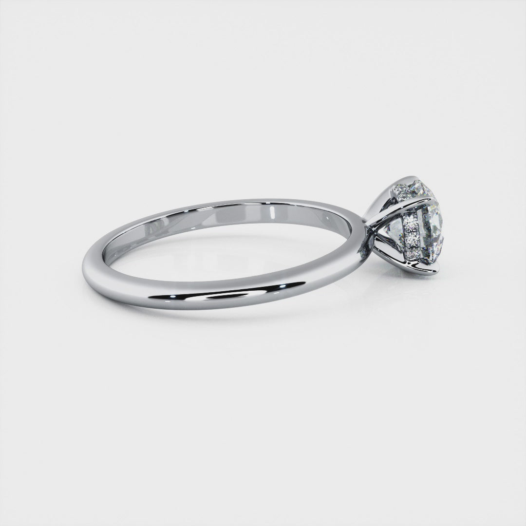 1.00 Carat Round Brilliant Solitaire Engagement Ring