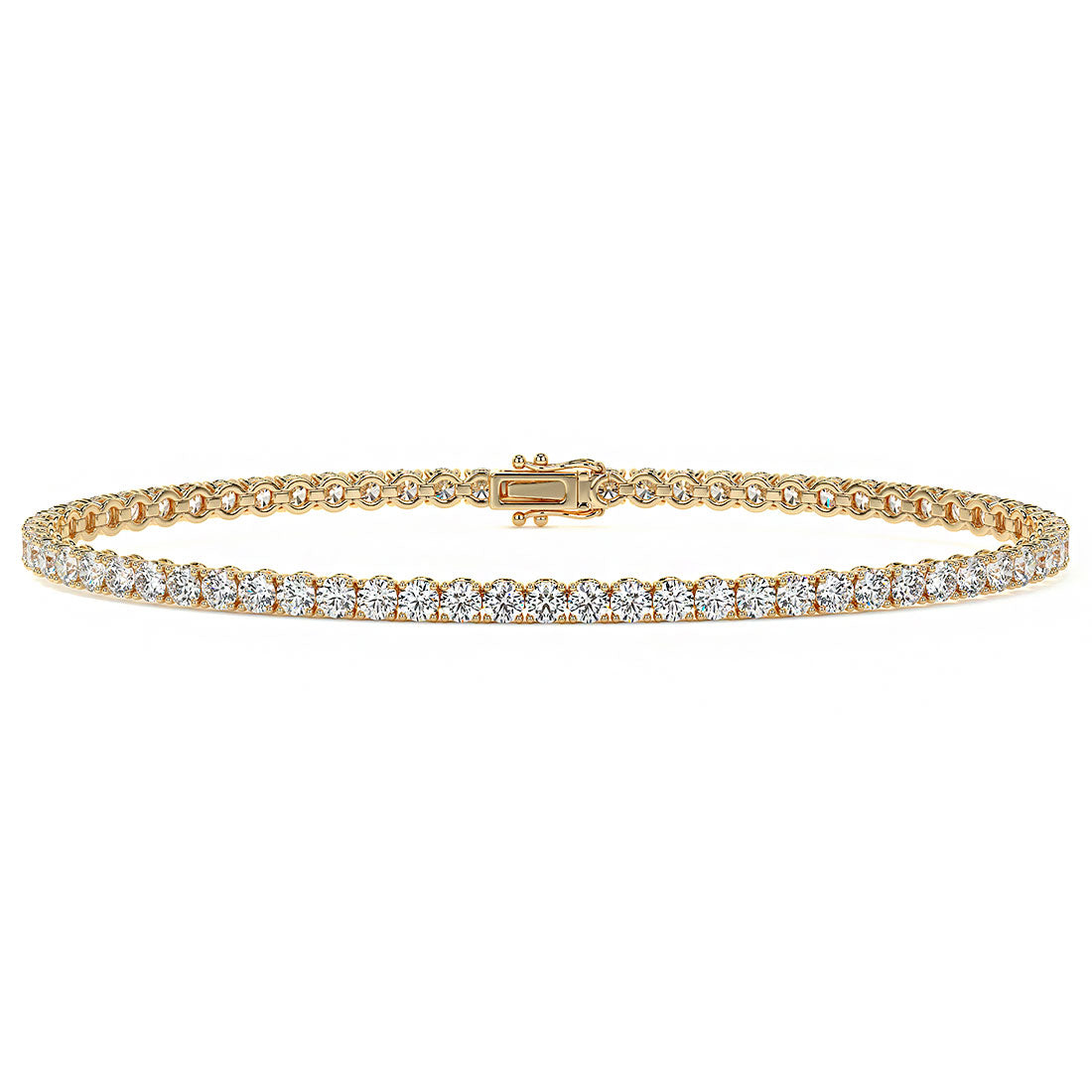 3.00CTW Round Brilliant Diamonds Tennis Bracelet