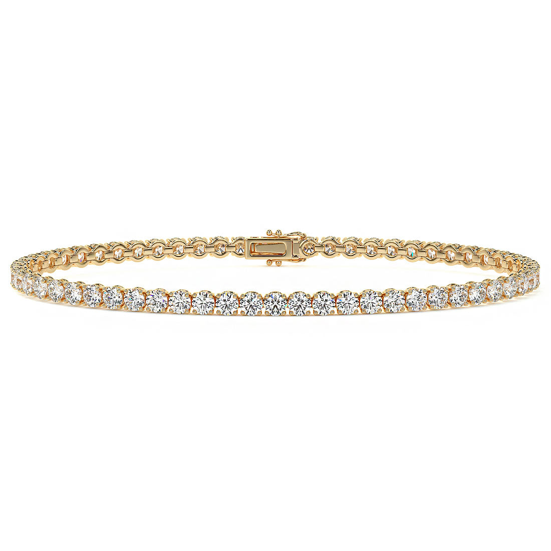 4.00CTW Round Brilliant Diamonds Tennis Bracelet
