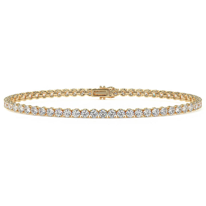 4.00CTW Round Brilliant Diamonds Tennis Bracelet