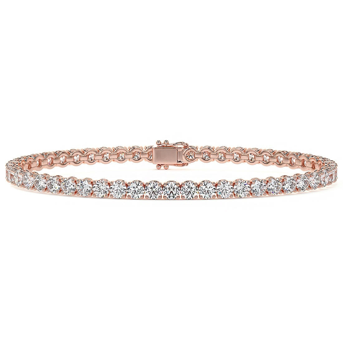 6.00CTW Round Brilliant Diamonds Tennis Bracelet