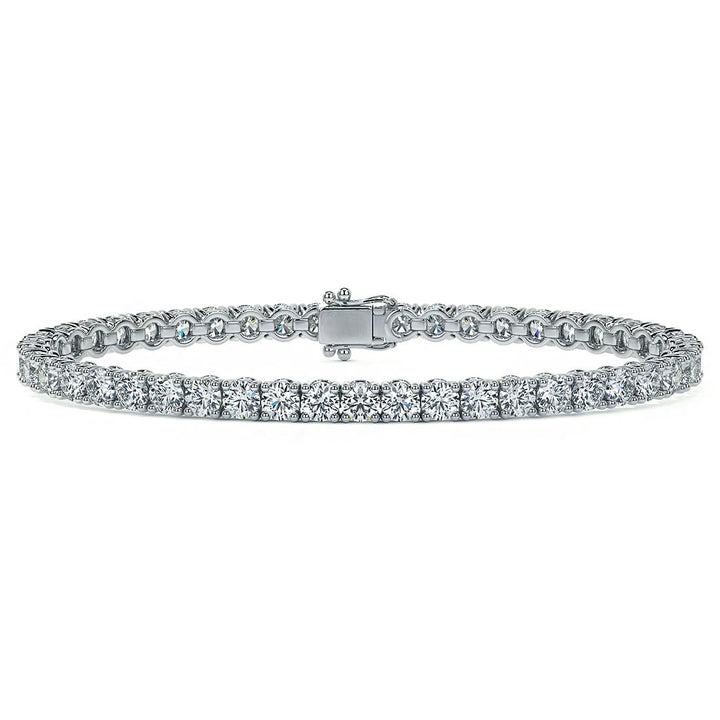 7.00CTW Round Brilliant Diamonds Tennis Bracelet