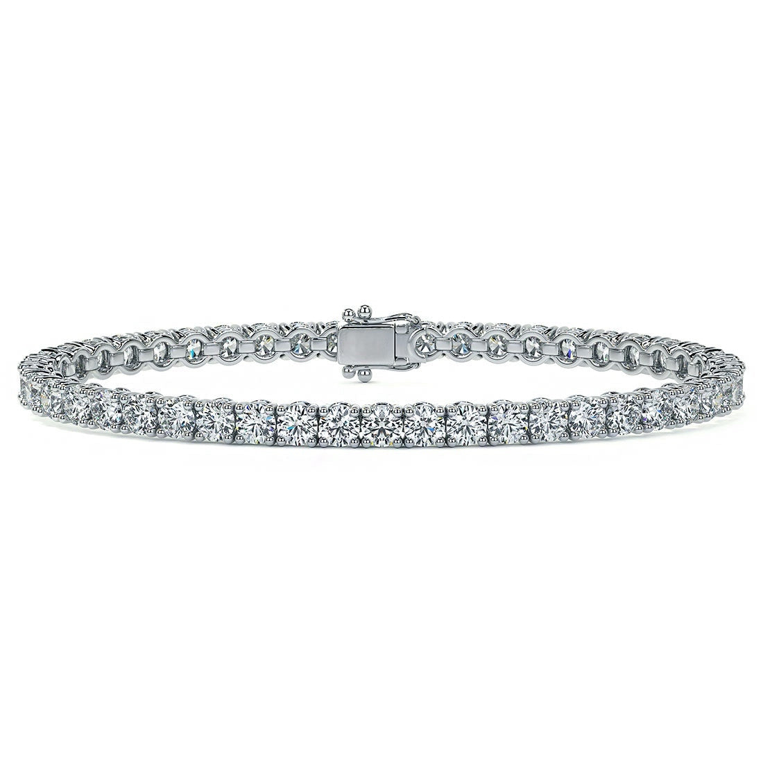 8.00CTW Round Brilliant Diamonds Tennis Bracelet