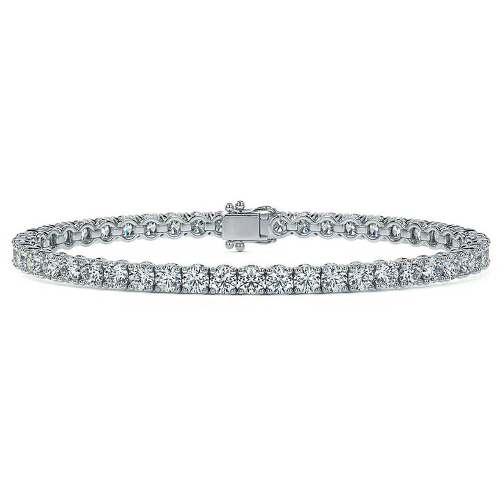 8.00CTW Round Brilliant Diamonds Tennis Bracelet