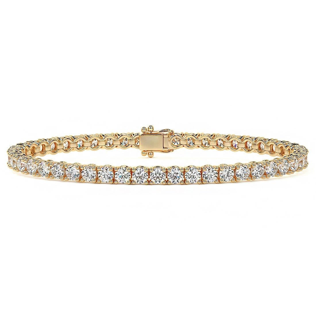 8.00CTW Round Brilliant Diamonds Tennis Bracelet