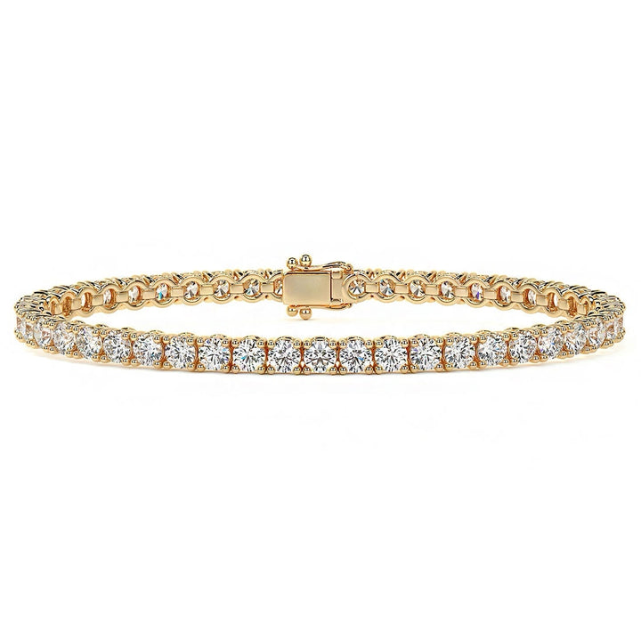 8.00CTW Round Brilliant Diamonds Tennis Bracelet