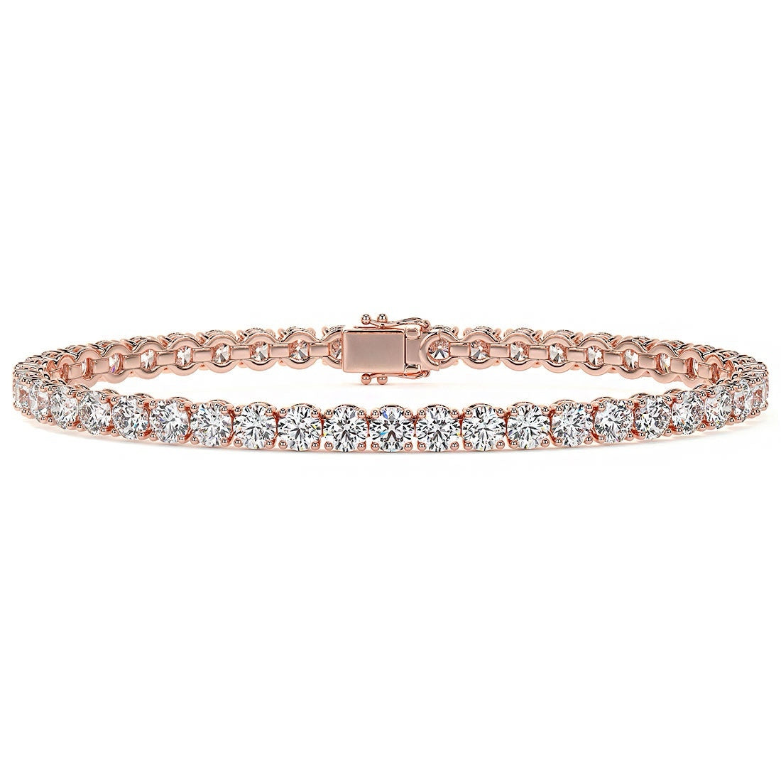9.00CTW Round Brilliant Diamonds Tennis Bracelet