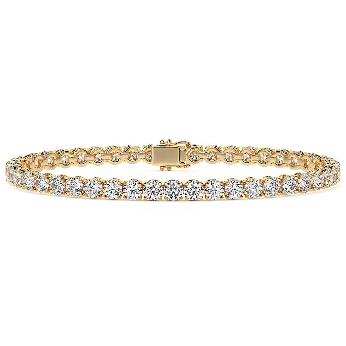 9.00CTW Round Brilliant Diamonds Tennis Bracelet