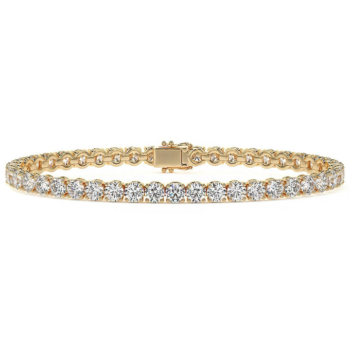 9.00CTW Round Brilliant Diamonds Tennis Bracelet
